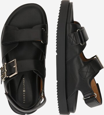 TOMMY HILFIGER Sandale 'Hardware' in Schwarz