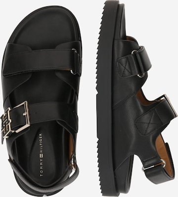 Sandales 'Hardware' TOMMY HILFIGER en noir