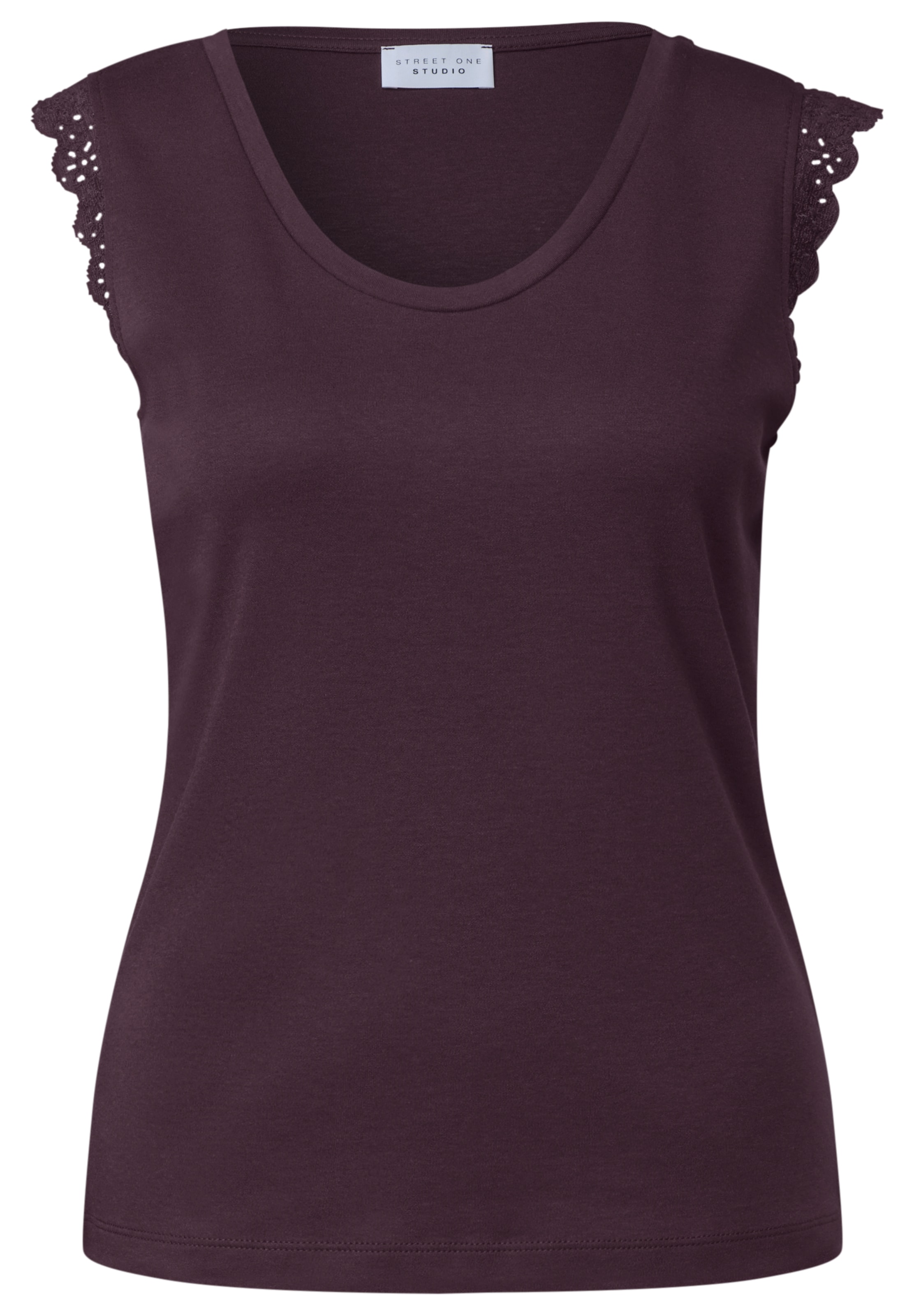 Street One Studio Shirt in Purple: front