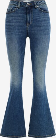 WE Fashion Flared Jeans in Blauw: voorkant