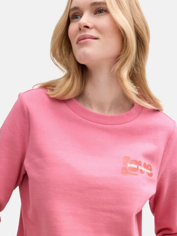 TOM TAILOR Sweatshirt in Pink