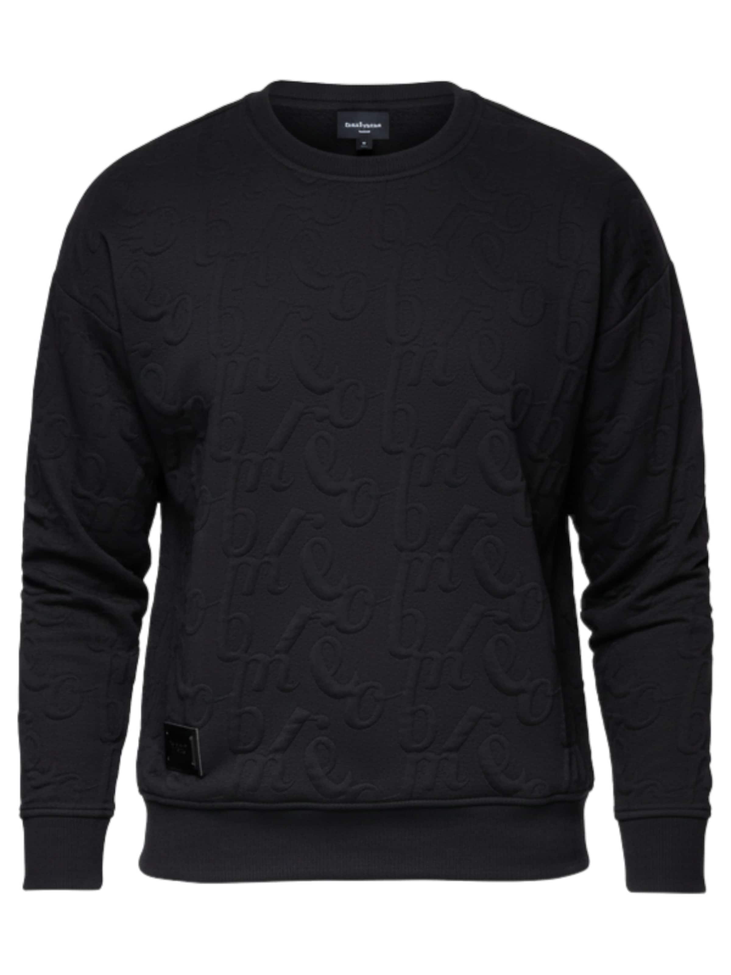 Ombre Sweatshirt 'OM-SSNZ-0164' in Black: front