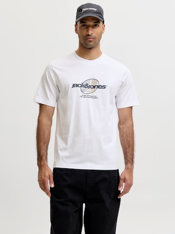 JACK & JONES Μπλουζάκι 'JCOClub' σε λευκό: μπροστά