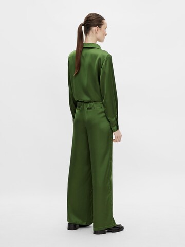 Wide Leg Pantalon OBJECT en vert