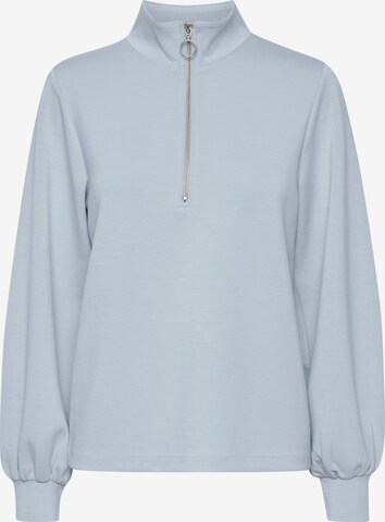 b.young Sweater 'BYPUSTI HALFZIP' in Blau: predná strana