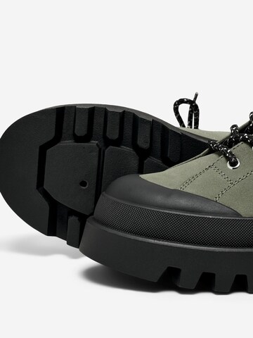 ONLY Lace-Up Ankle Boots 'BUZZ-1' in Green