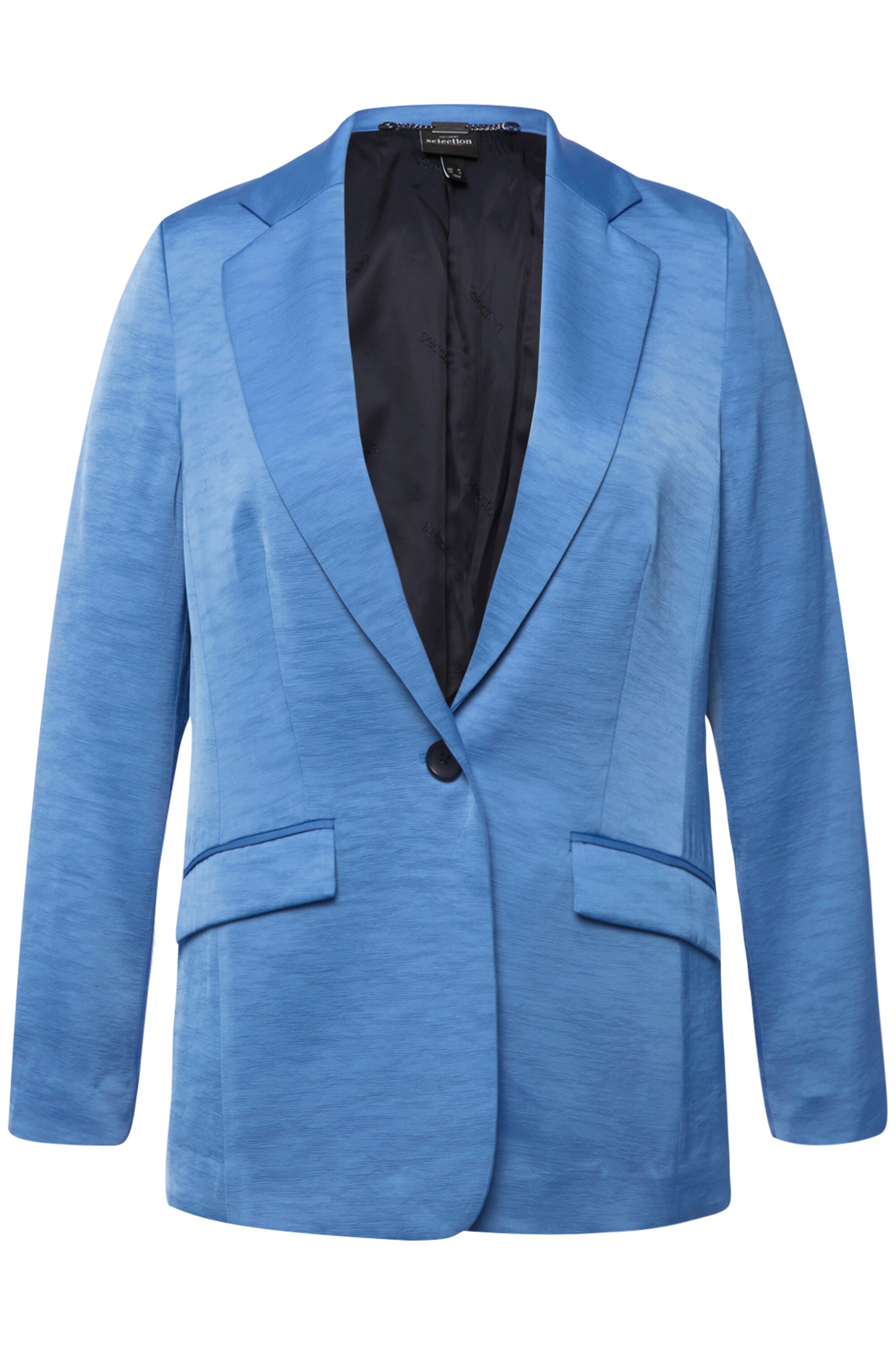 Ulla Popken Blazers in Blauw: voorkant