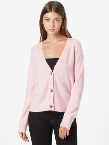 Cardigan ESPRIT en rose : devant