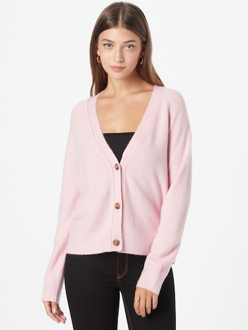 ESPRIT Плетена жилетка в розово: отпред