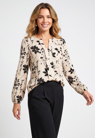 usha BLACK LABEL - Blusa en beige: frente