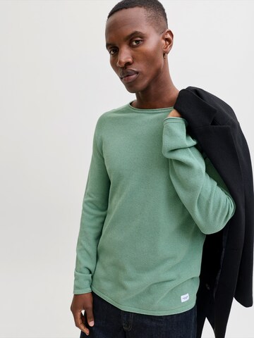 JACK & JONES Regular fit Sweater 'JJEHILL' in Green
