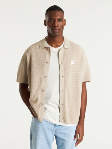 CHASIN' Comfort fit Button Up Shirt 'Raf' in Beige: front