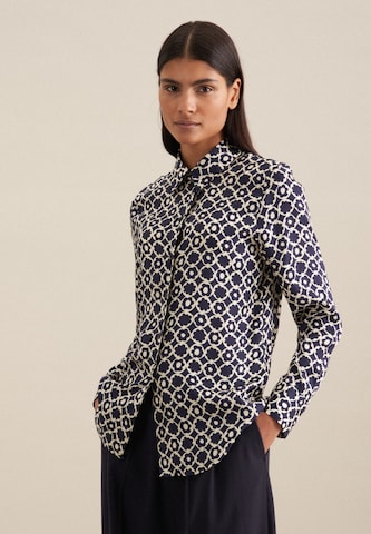 SEIDENSTICKER Blouse ' Schwarze Rose ' in Beige: voorkant