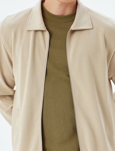 Koton Zip-Up Hoodie in XXXL in Beige, Item view