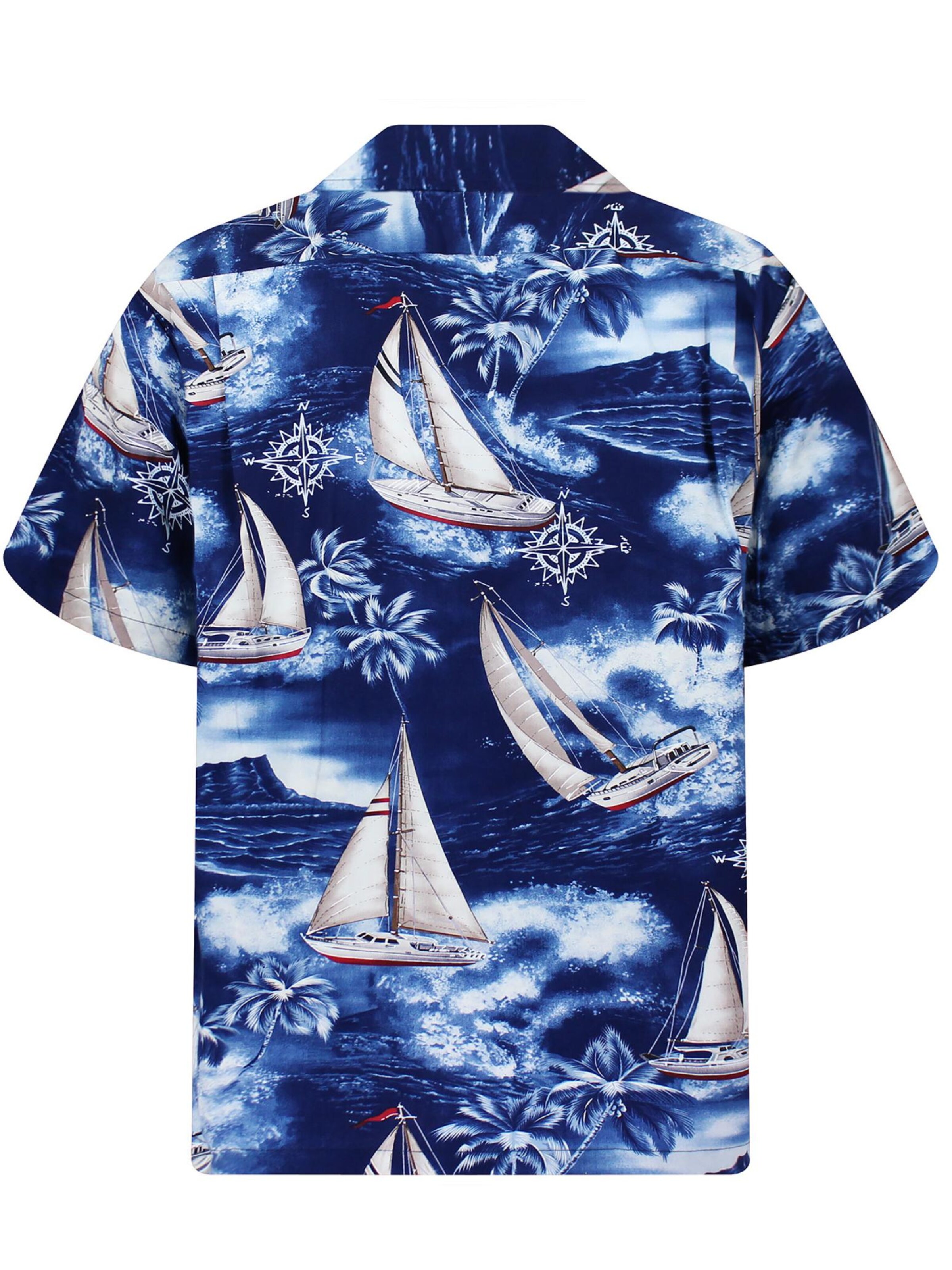 Pacific Legend Regular fit Button Up Shirt 'Yachten' in Blue