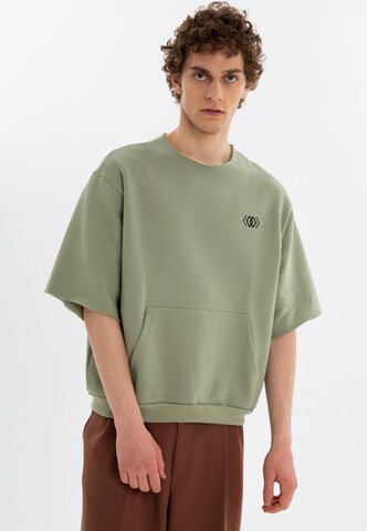 ET Nos Sweatshirt in Groen: voorkant