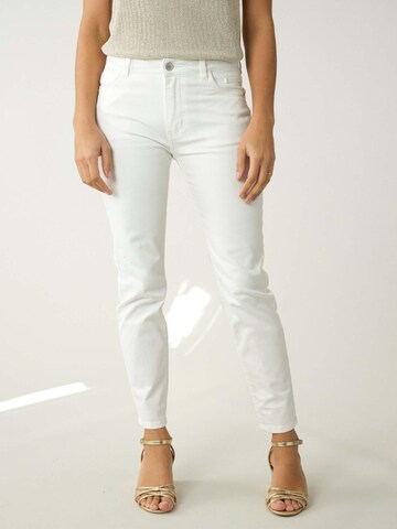 Deeluxe Slim fit Jeans 'Jess' in White: front