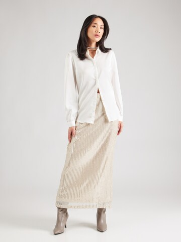 Jupe 'YASPALESA' YAS en beige