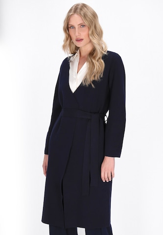 DreiMaster Klassik Gebreid vest in Blauw: voorkant
