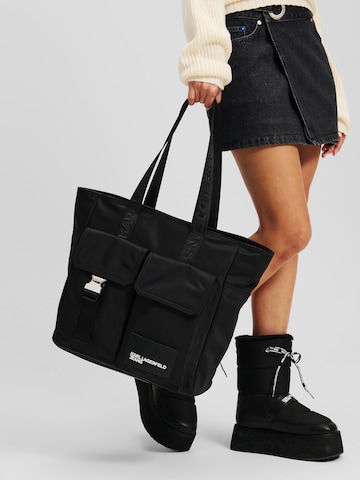 Shopper di KARL LAGERFELD JEANS in nero: frontale