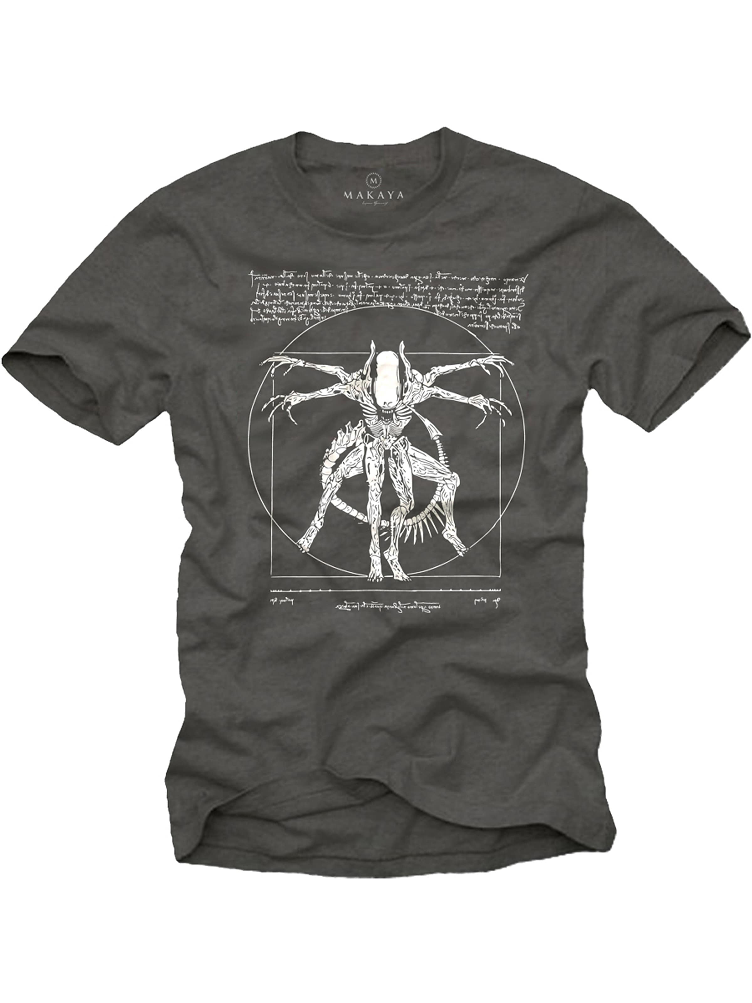 MAKAYA Shirt 'Alien' in Grey