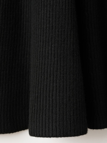 MANGOPletena haljina 'PEPLUM' - crna boja