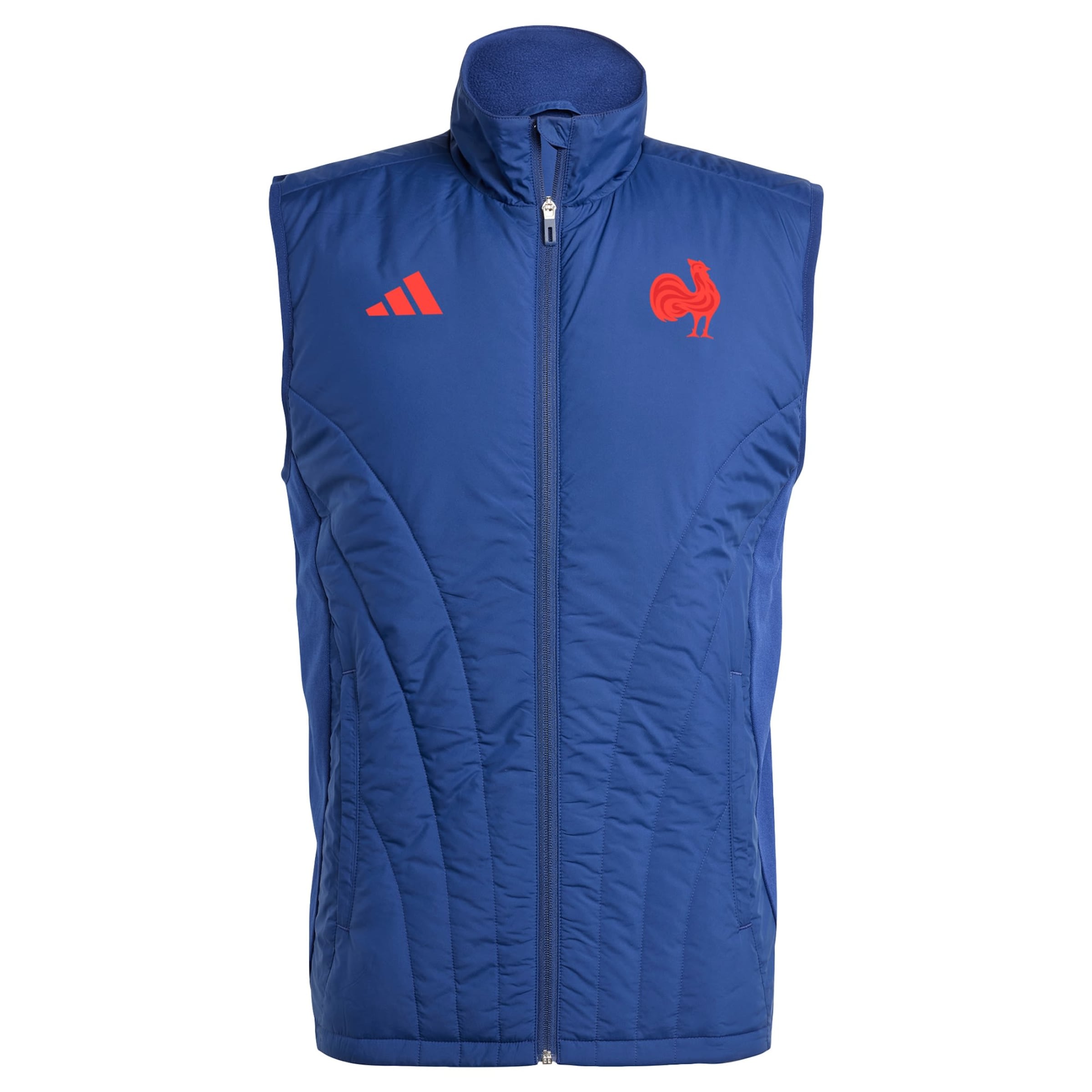 ADIDAS PERFORMANCE - Chaleco deportivo 'France Winterized' en azul: frente