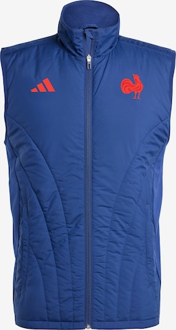 ADIDAS PERFORMANCE - Chaleco deportivo 'France Winterized' en azul: frente