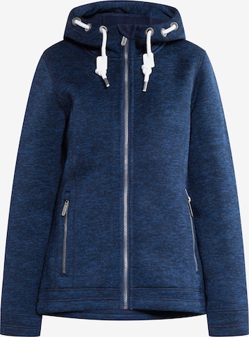 ICEBOUND Fleece jas in Blauw: voorkant