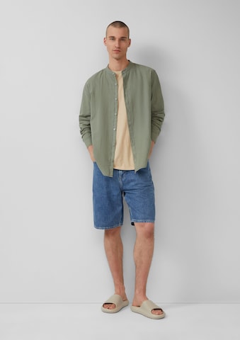 QS Regular fit Button Up Shirt in Green