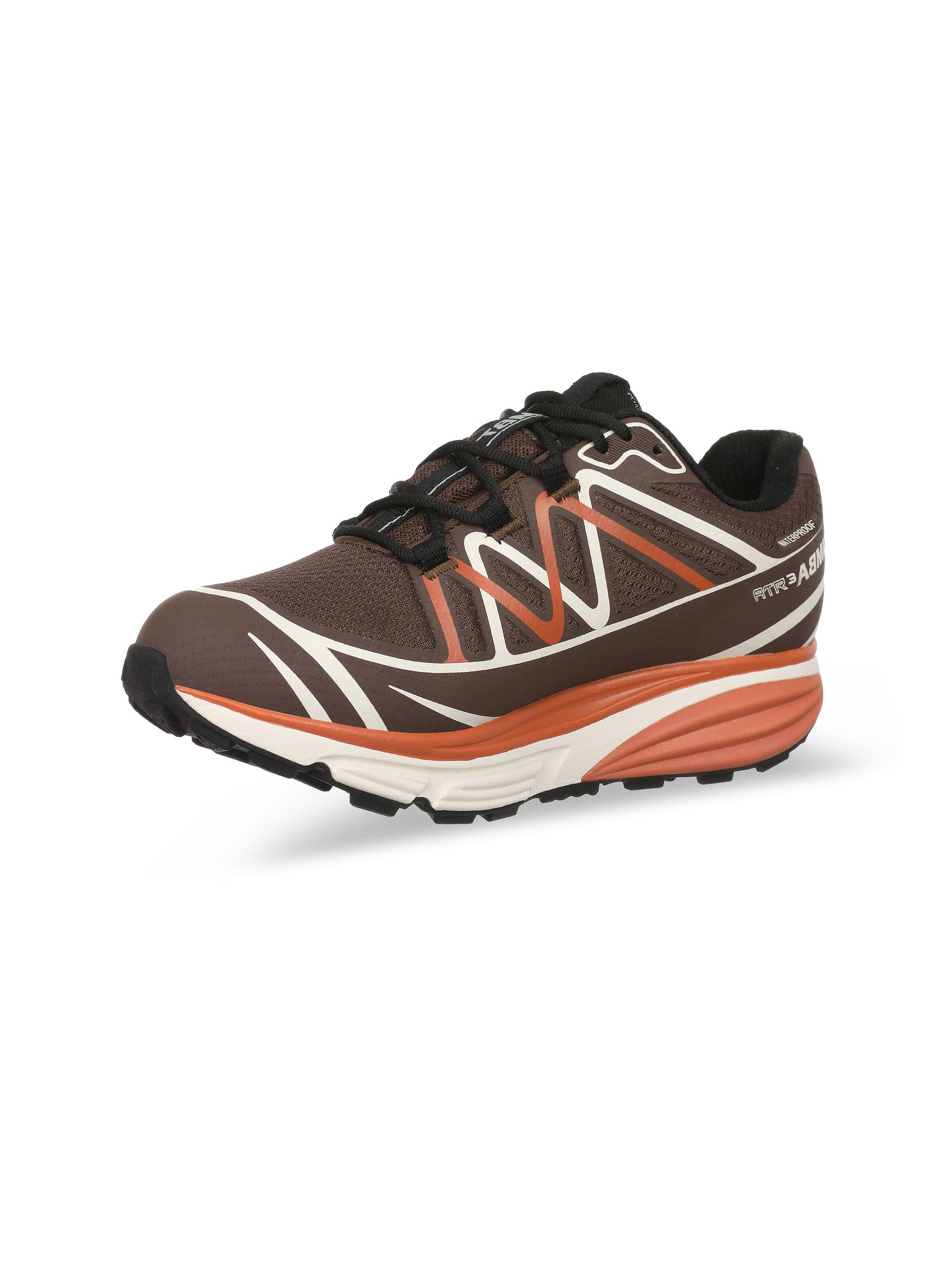 MBT - Sapatilhas slip-on em castanho: frente
