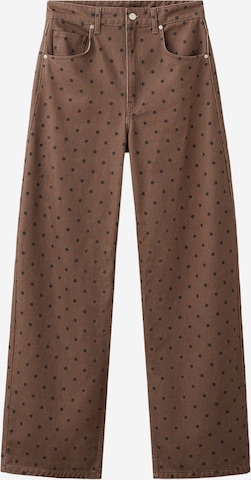 MANGOLoosefit Traperice - smeđa boja: prednji dio