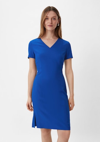 COMMA Kokerjurk in Blauw: voorkant