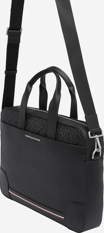 TOMMY HILFIGER - Bolsa para portátil en negro: frente