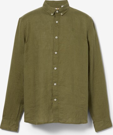 TIMBERLAND Regular fit Button Up Shirt 'Mill Brook' in Green: front