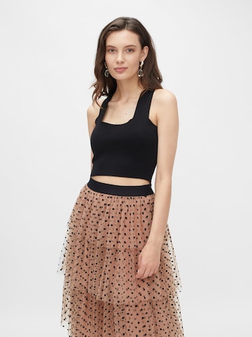 Tops en tricot 'YASJAMIE' YAS en noir : devant