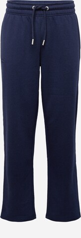 Superdry Normální Kalhoty – modrá: přední strana