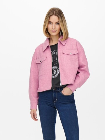 Veste mi-saison 'Nea' ONLY en rose : devant