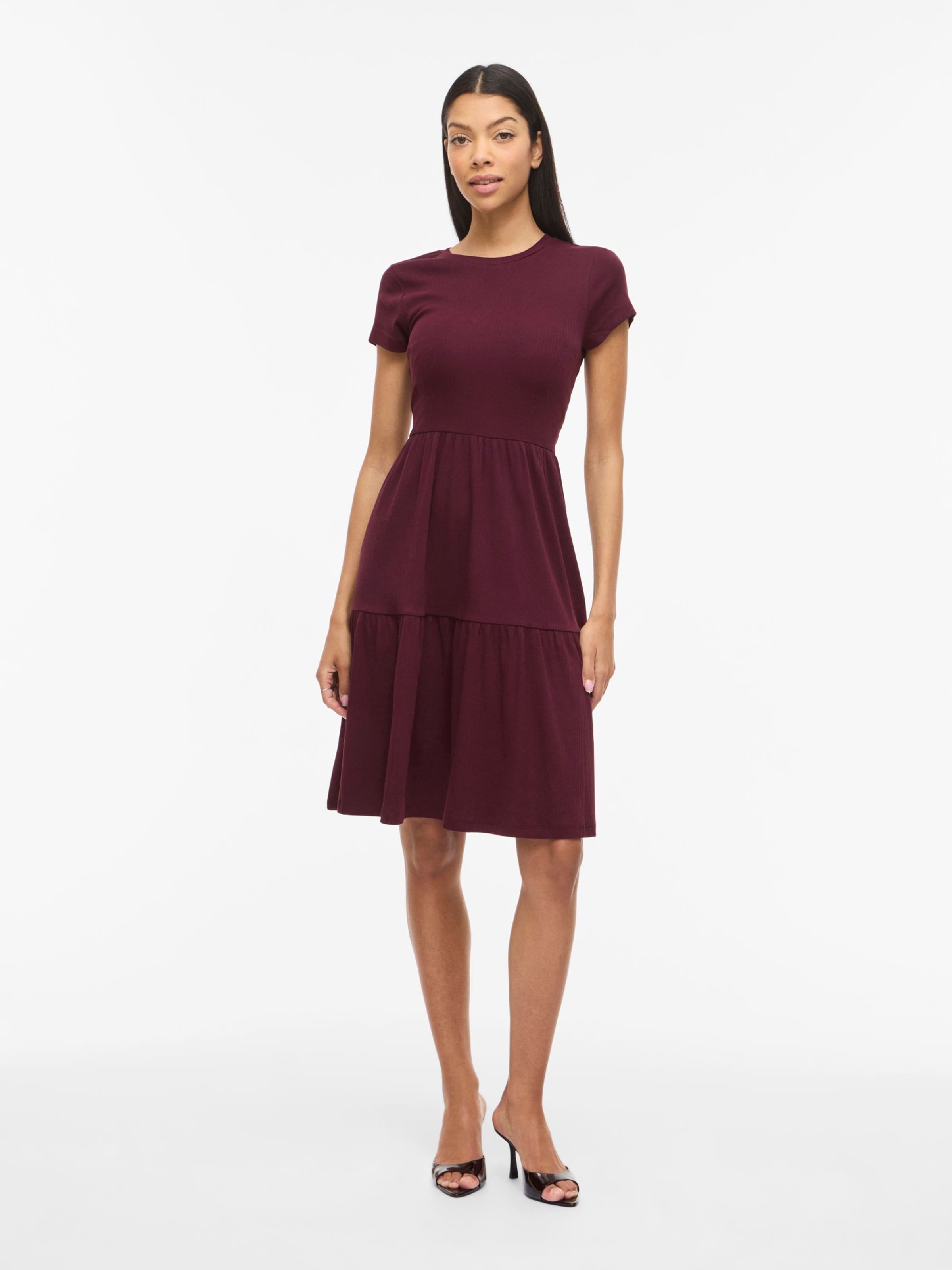 Robe 'Vihollie' VILA en rouge : devant