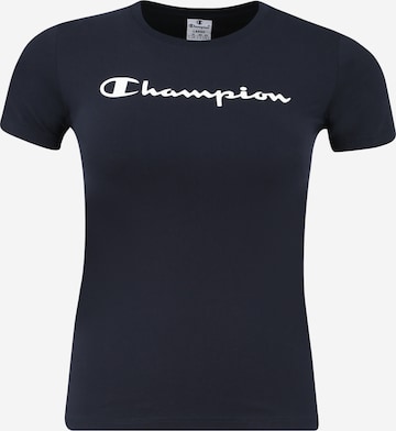 Tricou de la Champion Authentic Athletic Apparel pe albastru: față