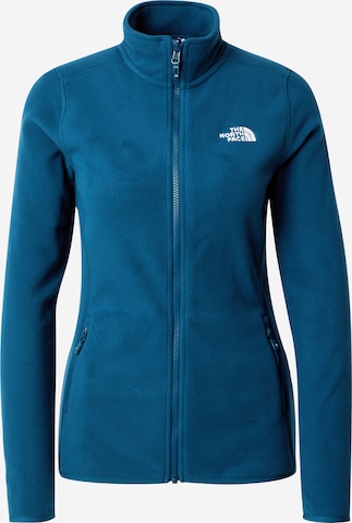 Giacca di pile funzionale '100 GLACIER' di THE NORTH FACE in verde: frontale