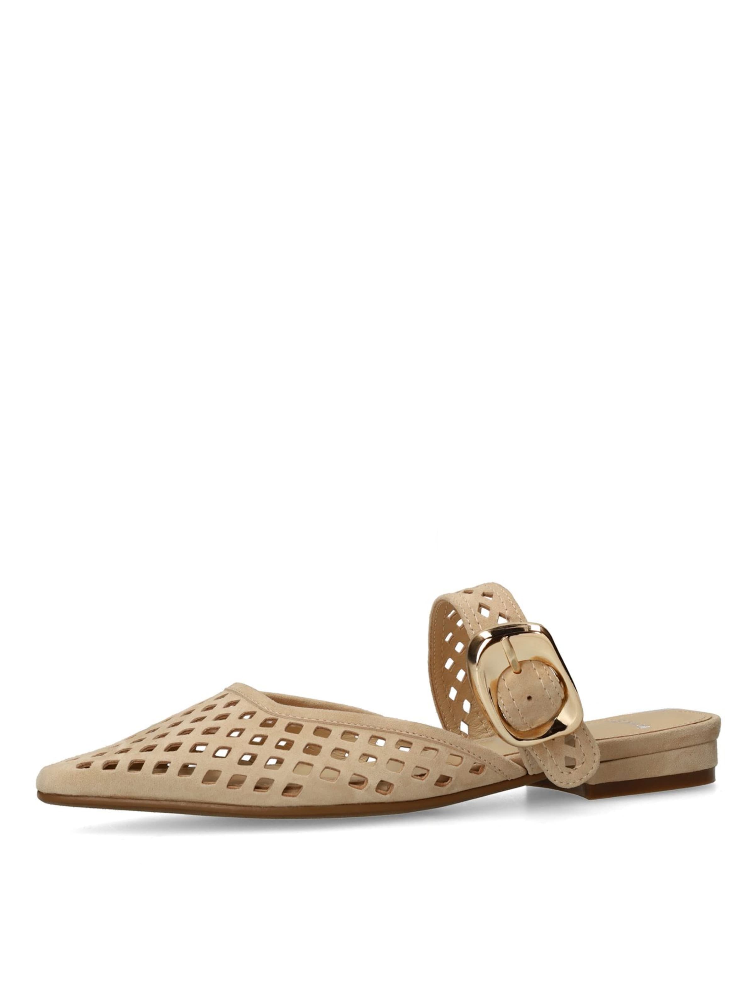 Escarpins à bride arrière MANFIELD en beige : devant