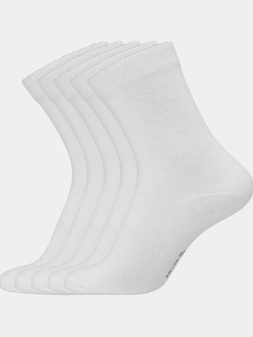 Copenhagen Bamboo Socks in White: front