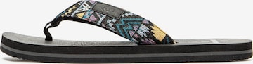 Brasileras - Sapato de praia/banho 'Azteca' em preto: frente