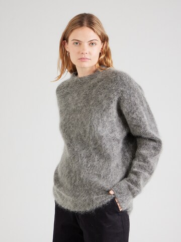 Pull-over 'Eneka' WEEKDAY en gris : devant