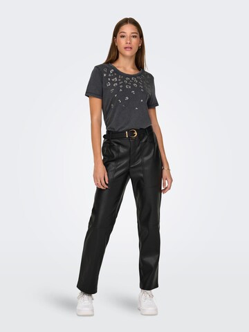 JDY T-Shirt 'FAROCK' in Schwarz