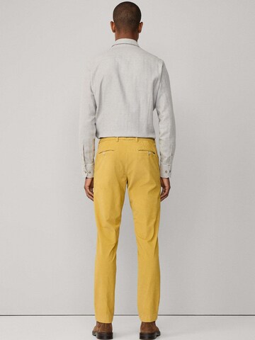 Coupe slim Pantalon chino 'Kensington' Hackett London en jaune