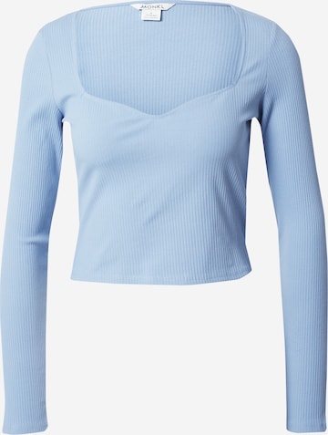 Monki Shirt in Blauw: voorkant