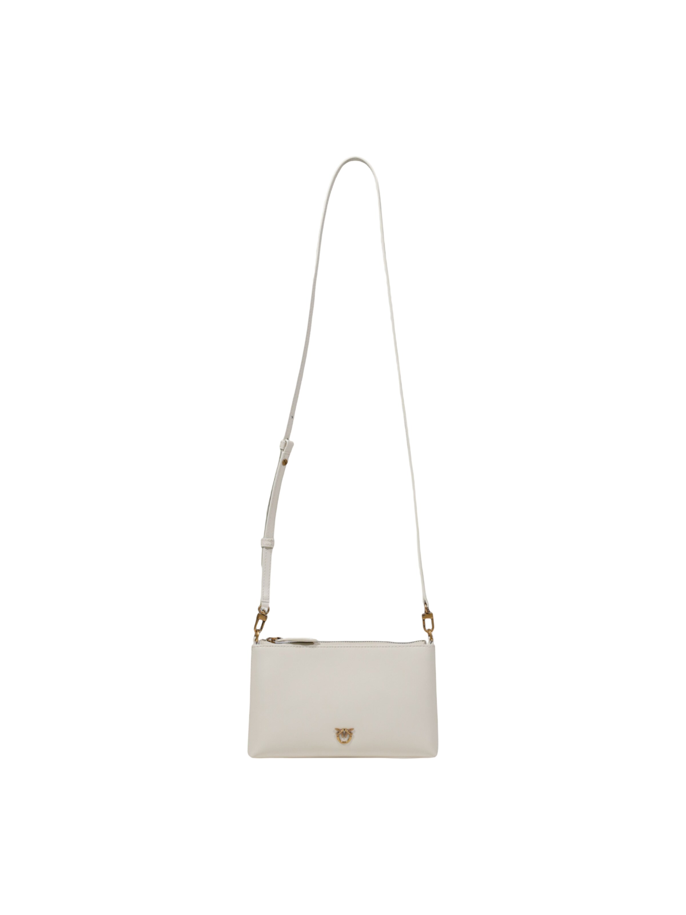 PINKO - Bolso saco 'FLAT HORIZONTAL MINI VITELLO 104277 A0F1' en blanco