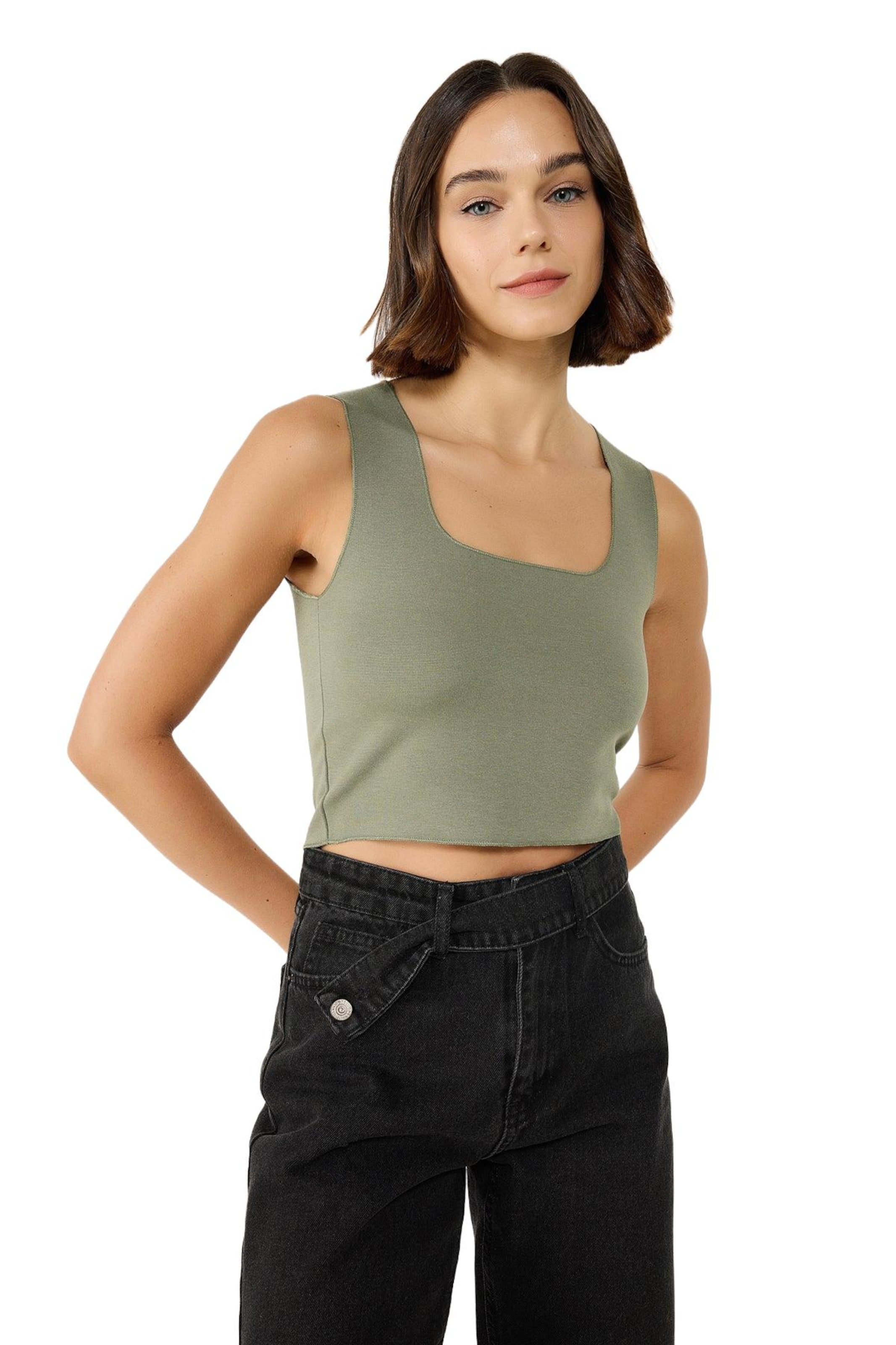 Haut No Matter What en vert : devant